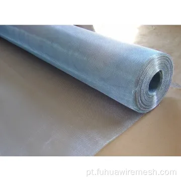Malha de fios de tela de alumínio de tecelagem simples